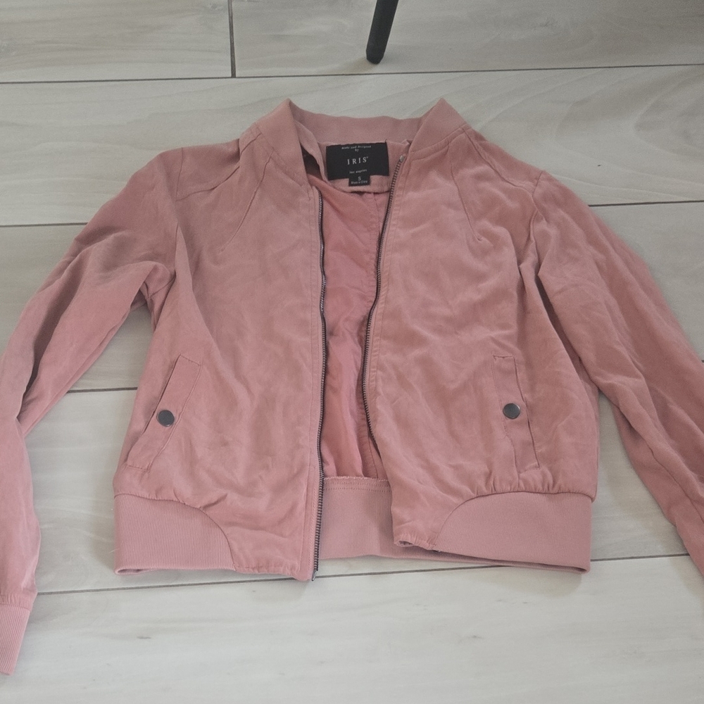 Iris Women's Soft Pink Bomber Jacket